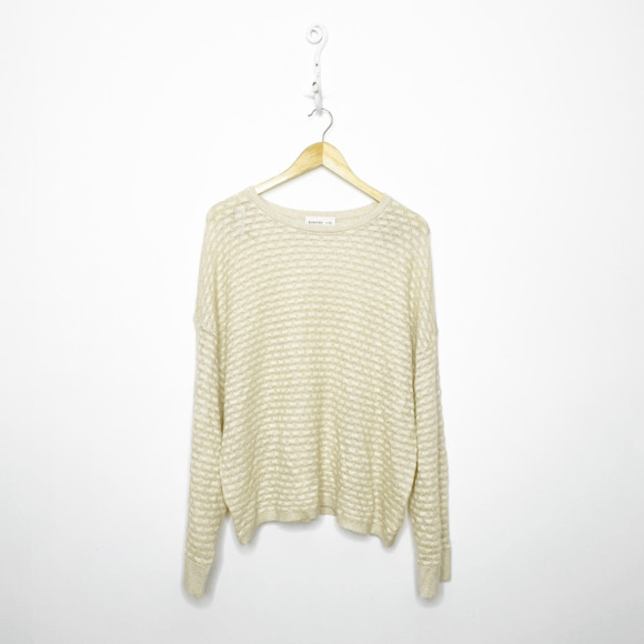 Aritzia Sweaters - Aritzia 1-01 BABATON Balboa Sweater Crewneck metallic sweater oversized italy XS